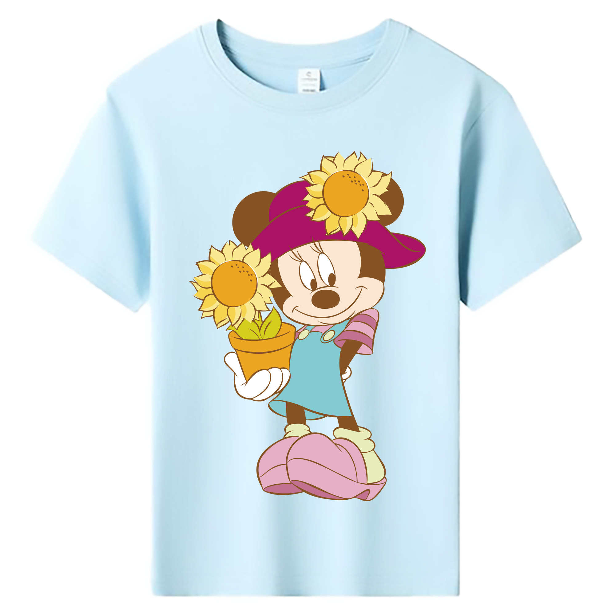 ミッキーマウス Mickey Mouse 綿100％キッズTシャツ（フロントプリント）